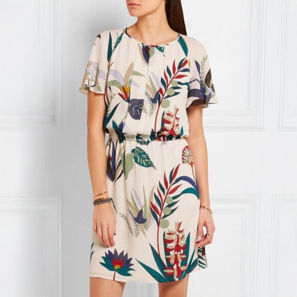 Tory Burch Anatolie Dress in New Ivory Utopia - sz 12 - Picture 2 of 10